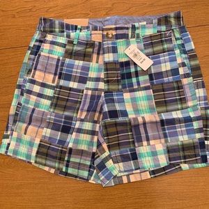 NWT LL Bean Madras Shorts 8